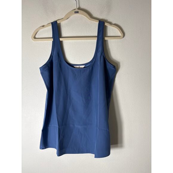 Banana Republic Tops - Banana Republic Dark Blue Sleeveless Silk Tank Sz S